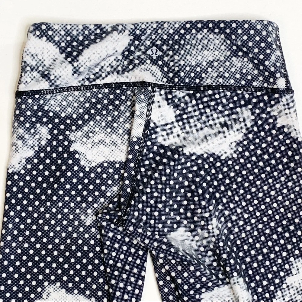 Lululemon Wunder Under Crop II Full On Luon Dottie Dream Rose Leggings Size 4